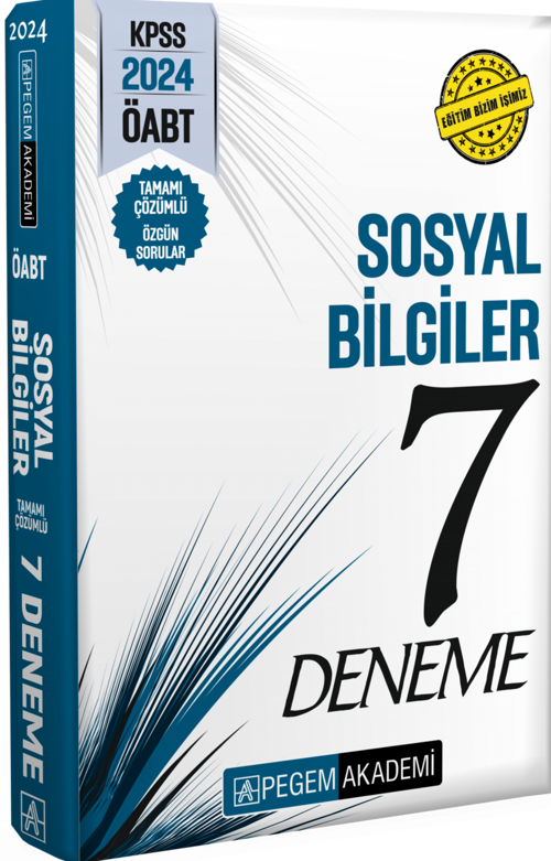2024 KPSS ÖABT Sosyal Bilgiler Öğretmenliği Tamamı Çözümlü 7 Deneme