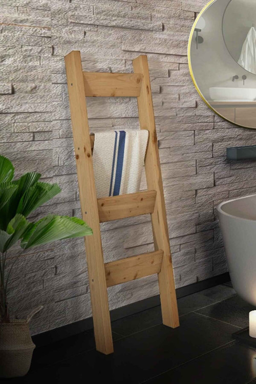 Perge Masif Ağaç Natural Renk 140x50 Askılık