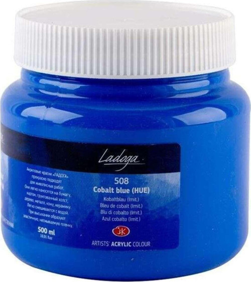 Ladoga Akrilik Boya 500 Ml Cobalt Blue (Hue) 508