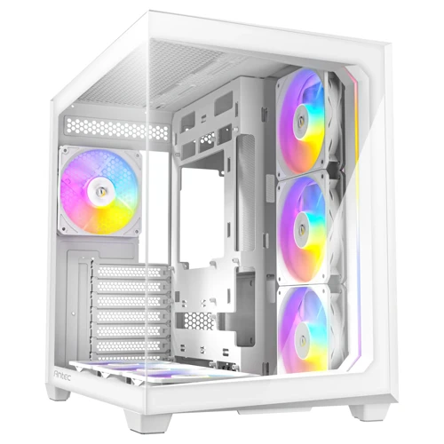C5 ARGB White 7x120mm ARGB Fan Temperli Cam USB Type-C Beyaz Mid Tower Gaming (Oyuncu) Kasa