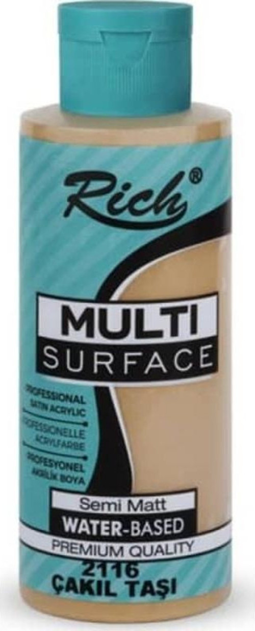 Multi Surface Her Yüzey İçin Akrilik Boya 500 cc. 2116 ÇAKIL TAŞI