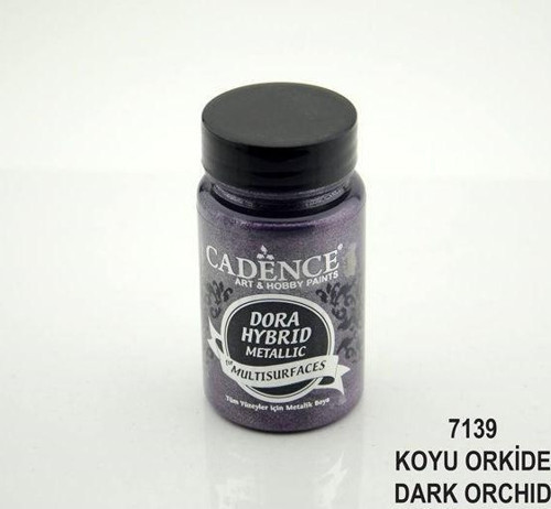Dora Hybrid Metallic For Multisurfaces Her Yüzey İçin Akrilik Boya 90 ml. 7139 KOYU ORKİDE