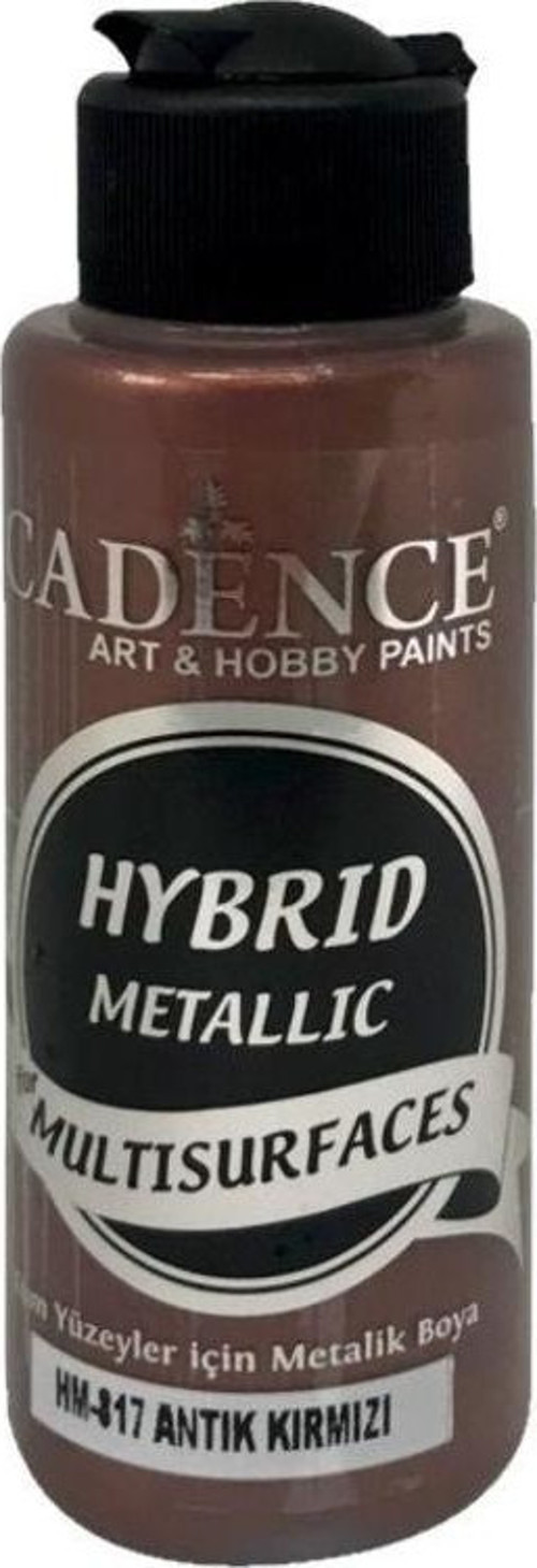 Hybrid Multisurface Metalik Boya 120 ml. HM-817 ANTİK KIRMIZI