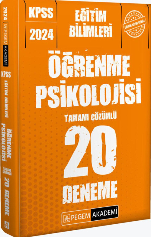 2024 KPSS Eğitim Bilimleri Öğrenme Psikolojisi 20 Deneme