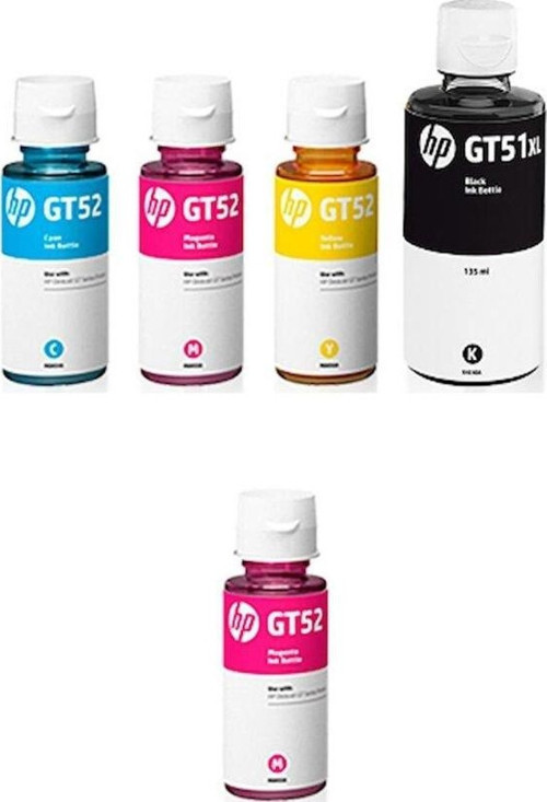 GT51XL Orjinal Mürekkep Kartuş Takımı +1 Kırmızı Hediyeli 24QA85a