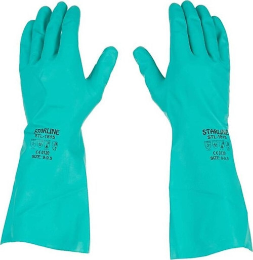 Kimyasal Nitril Eldiven Starline Stl-1815 AJKLMNOPT EN 388: 4101X 9-9,5 Beden