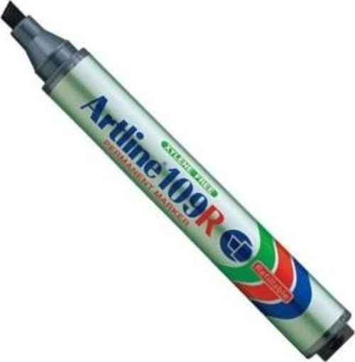 109R Doldurulabilir Kesik Uç Permanent Marker 5 mm Siyah