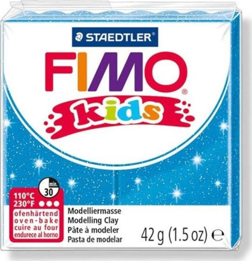 Fimo Kids Yumuşak Polimer Kil 42 gr 312 Yaldızlı Mavi