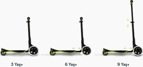 Xtend 3 Aşamalı Büyüyebilen Çocuk Scooterı (3-12 Yaş) - Lime