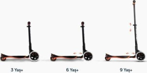 Xtend 3 Aşamalı Büyüyebilen Çocuk Scooterı (3-12 Yaş) - Orange