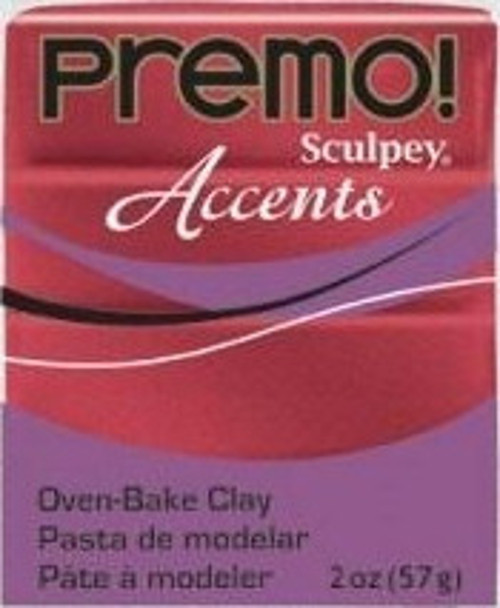 Premo Accents Polimer Kil 57 gr 5051 Red Glitter
