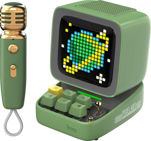 Ditoo-Mic Karaoke Mikrofonlu Uyarlanabilir Piksel Ekranlı Bluetooth Hoparlör