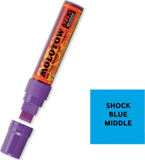 One4All 15Mm, 627Hs Düz Uç Marker - Shock Blue Middle 161 211993