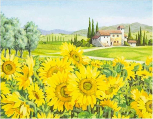 Sonnet Desenli Tuval 30X40 Cm Sunflowers Dk13701-F