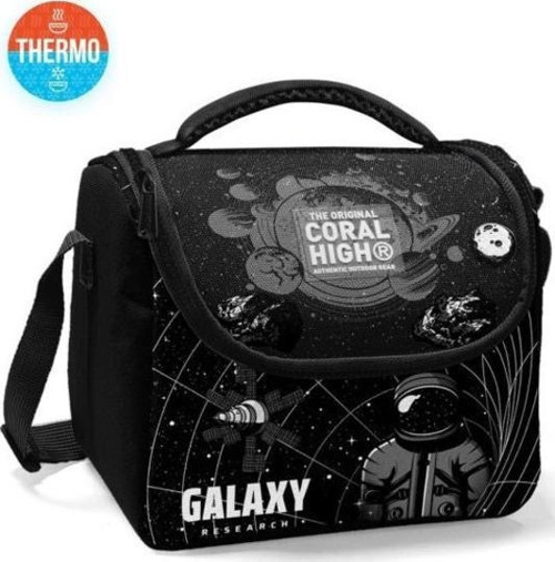 Kids Siyah Galaxy Desenli Thermo Beslenme Çantası 11784
