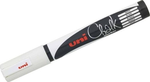 Chalk 1.8-2.5 mm Yuvarlak Uç Su Bazlı Sıvı Tebeşir Kalemi Beyaz