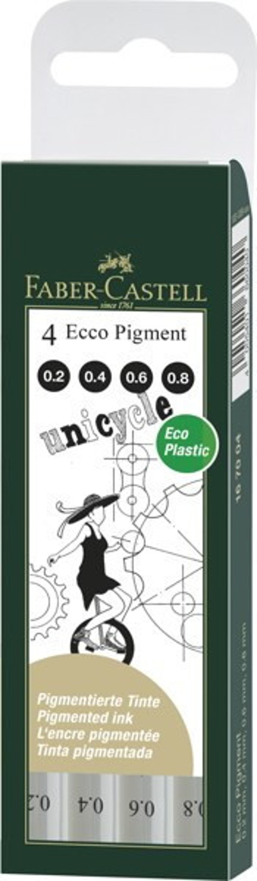 Ecco Pigment Teknik Çizim Kalemi 4'lü Set (0.2-0.4-0.6-0.8)