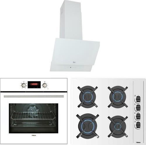- Chef 8 Ankastre Set - (Hak 627 Wh Fırın + GBc 64002 Wh Ocak + Tvt 60.1 Davlumbaz) - Beyaz - 64000468