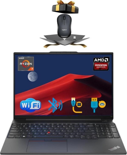 Nb E16 Thınkpad 21JT0017TX ATL60 RYZEN7-7730U 12GB 1TB M.2 SSD 16 FDOS Notebook+ MOUSE