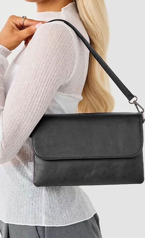 Hakiki Deri Kadın Clutch ve Omuz Çantası LD489