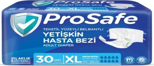 Belbantlı Ekstra Büyük Boy XL 30'lu Hasta Bezi