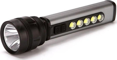 Power Led + 5 Cob Led Şarjlı Alüminyum Kasa Fener P-67