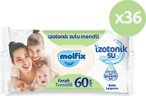 İzotonik Sulu Islak Mendil Ferah Temizlik 60'lı 36*60 2160 Yaprak