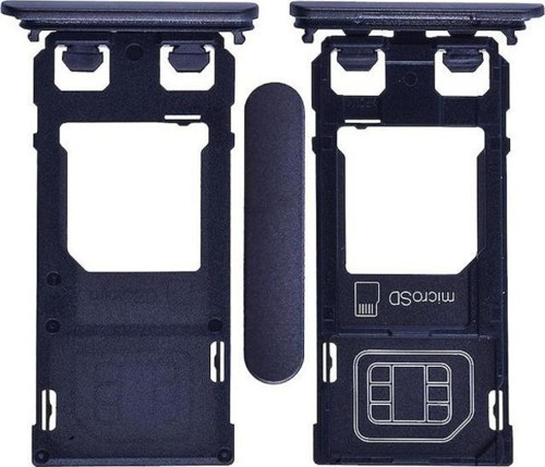 Sony Xperia X F5121 F5122 Sim Hafıza Kart Kapağı-siyah