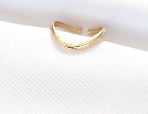 Yassı Gold Renk Ayarlanabilir Yüzük - TJ-BYK3101