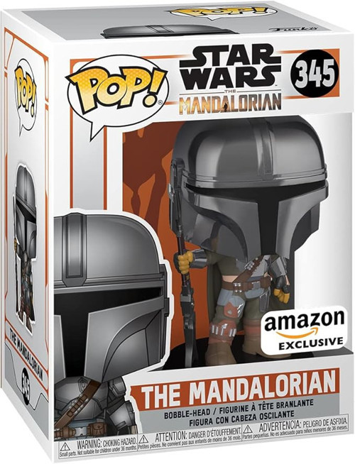 ! Star Wars: The Mandalorian - Mandalorian (Chrome), Amazon Exclusive