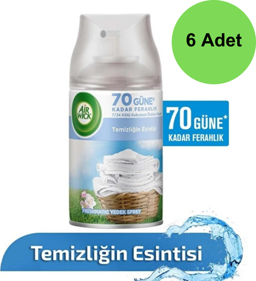 Freshmatic Otomatik Sprey Temizliğin Esintisi Yedek Sprey 250 ml x 6 Adet
