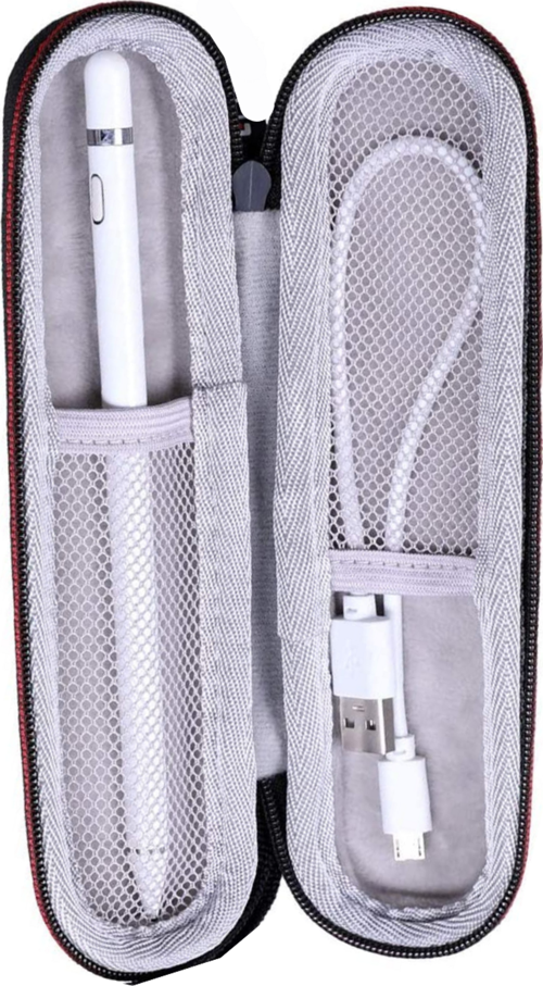 Stylus Kalem Kutusu Dokunmatik Kalemler için Fuchsia Bölmeli Eva Korumalı Taşıma Çantası