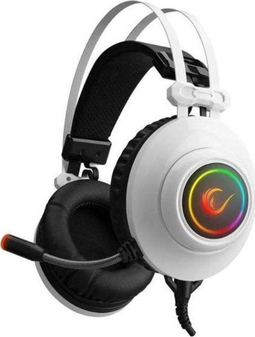 RM-K1 PULSAR Beyaz Usb 7.1 Surround+Titreşim RGB Işık Efektli Gaming Oyuncu Mikrofonlu Kulak