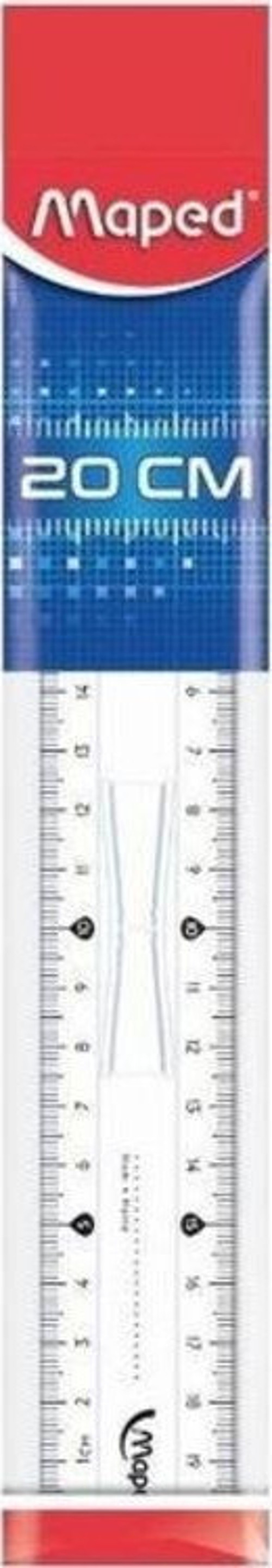 Plastik Cetvel 20 cm Ortadan Tutmalı 146108