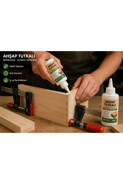 Ahşap Tutkalı 100G Su Bazlı Güçlü Yapıştırıcı Hızlı Kuruyan Ahşap Yapıştırıcısı