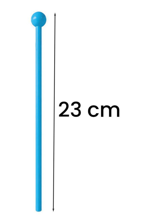 Orf-TFK-23BL 3X Mavi Çocuk Davulu Tokmağı 23 cm Ritim Çubuğu Örf Aleti (Karbon Fiber)