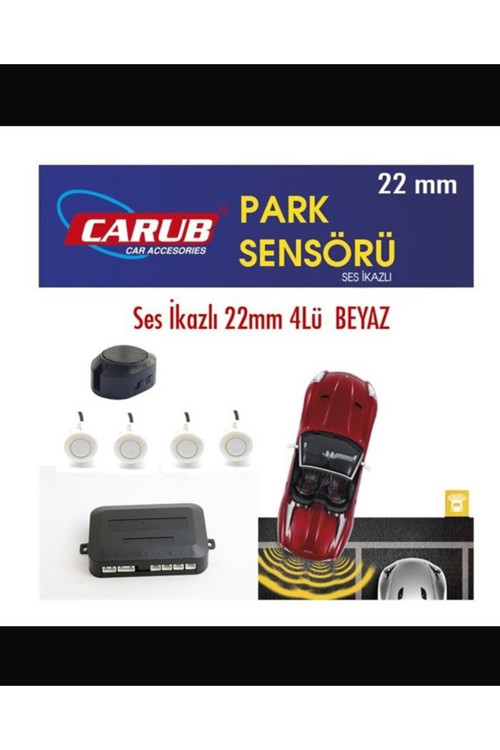 Park Sensörü Sesli 22Mm 4 Lü Beyaz