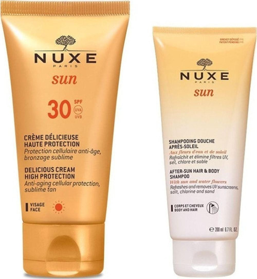 Sun Güneş Koruyucu Yüz Kremi Spf 30 50 Ml- Güneş Sonrası Nemlendirici Saç Ve Vücut Şampuanı