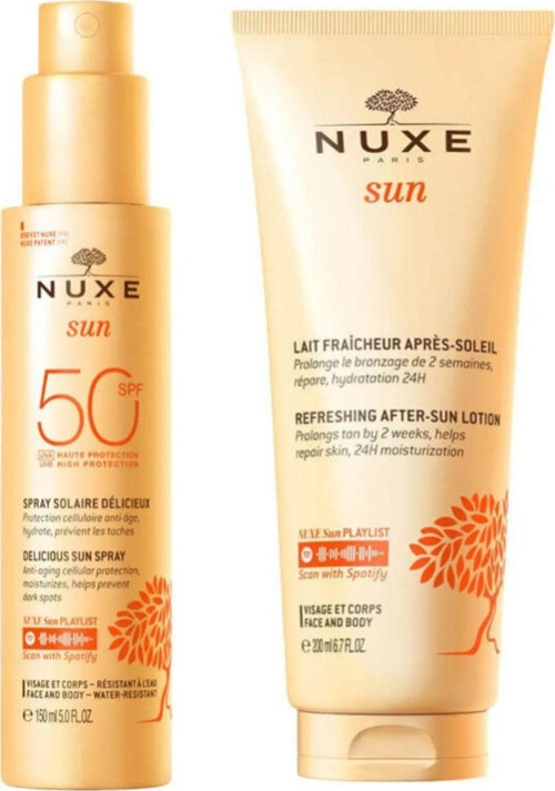 Sun Güneş Koruyucu Yüz Ve Vücut Sütü Spf 50 150 Ml - Nuxe Sun Güneş Sonrası Bakım Kremi 200Ml