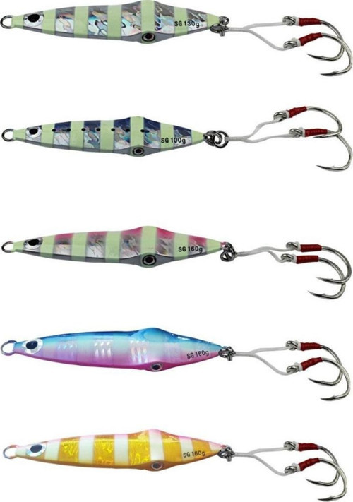 Squish Jig 12cm 160g Suni Yem Kalamar Görünümlü Gold Pink Zebra