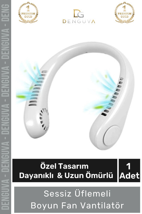#BoyunFanı Güçlü Sessiz Şarj Edilebilir USB Giyilebilir Taşınabilir Mini Hava Üflemeli Boyun Vantila