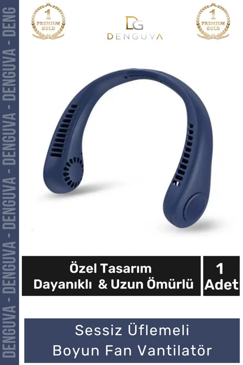 BoyunFanı Şarjlı Taşınabilir Mini USB Sessiz Fan Güçlü Motorlu Giyilebilir Şık Üflemeli Boyun Vantil