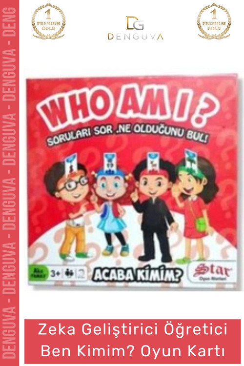 #KutuOyunu Tahmin Etme Eğitici Aile Zeka Oyunu Dikkat Geliştirici Who Am I Acaba Kimim ? Mini Kart