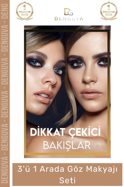 3'ü 1 Arada Göz Makyajı Seti - Eyeliner, Maskara, Kalem (eM)