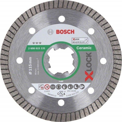 - X-LOCK - Best Serisi Seramik İçin, Extra Temiz Kesim Turbo Segman Elmas Kesme Diski 115 mm