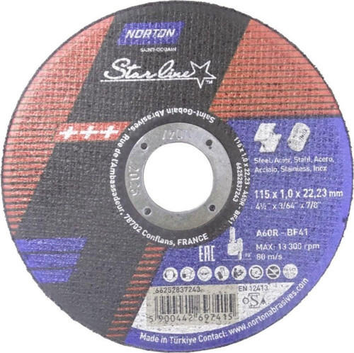 StarLine Metal Kesici Disk 115x1.0x22.23mm - 25 Adet
