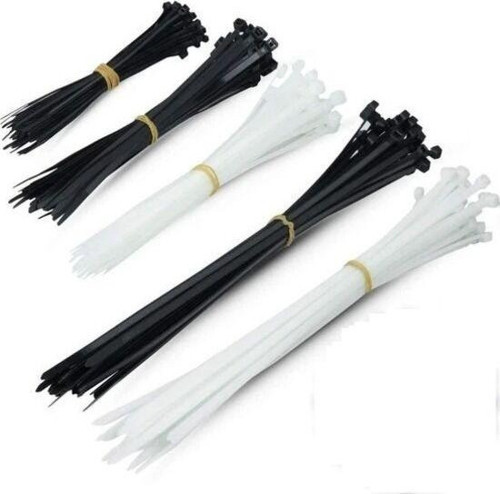 3.6x 200 mm Kablo Bağı & Plastik Cırt Siyah Kelepçe Paket (100ADET)