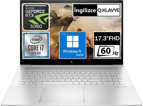 Envy 17-CR1075CL00TT03 i7-1355U 32GB 2TBSSD RTX3050 17.3" FullHD Touch W11H Taşınabilir Bilgisayar