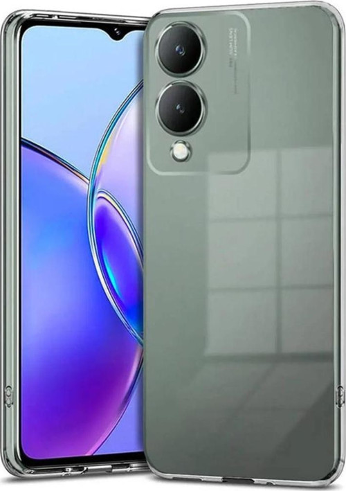 Vivo Y17s Kılıf Kamera Korumalı Silikon Şeffaf Kapak