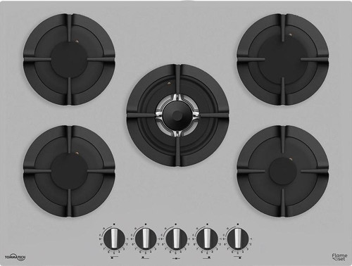 Tao7001Sg Ankastre Wok Gözlü Gazlı Ocak 70 Cm Gri Cam